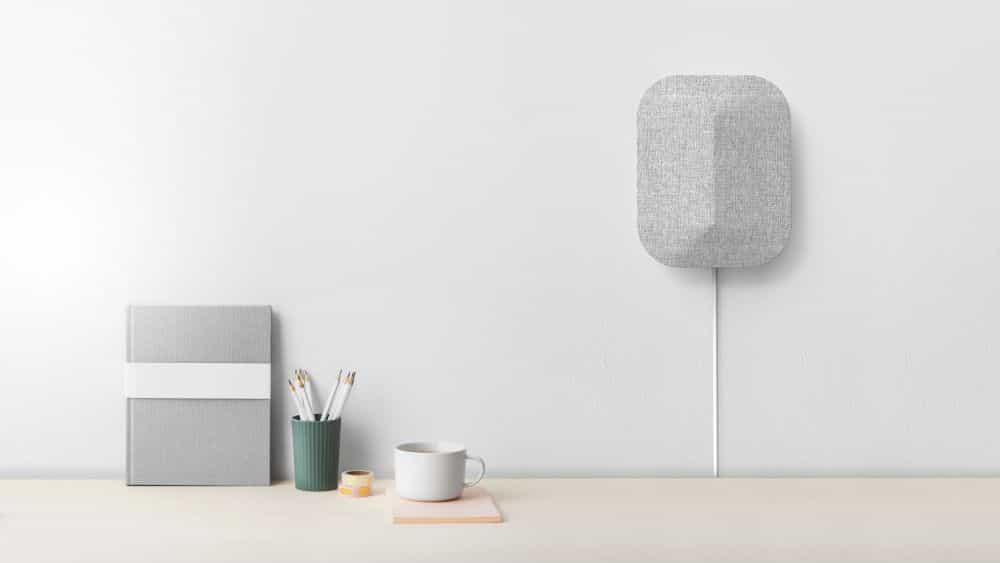 home cell phone booster on a white wall