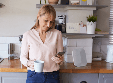 Woman on phone