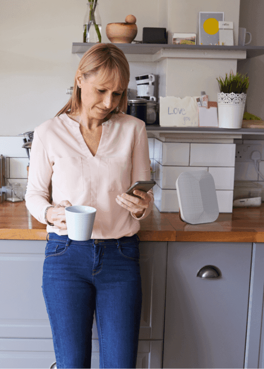 Woman on phone