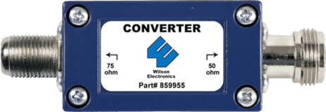 50 to 75 Ohm Converter with N-Fem/ F-Fem Image