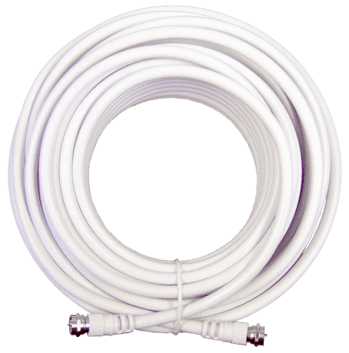 50 ft. White RG6 Low-Loss Coax (F Male to F Male) Image