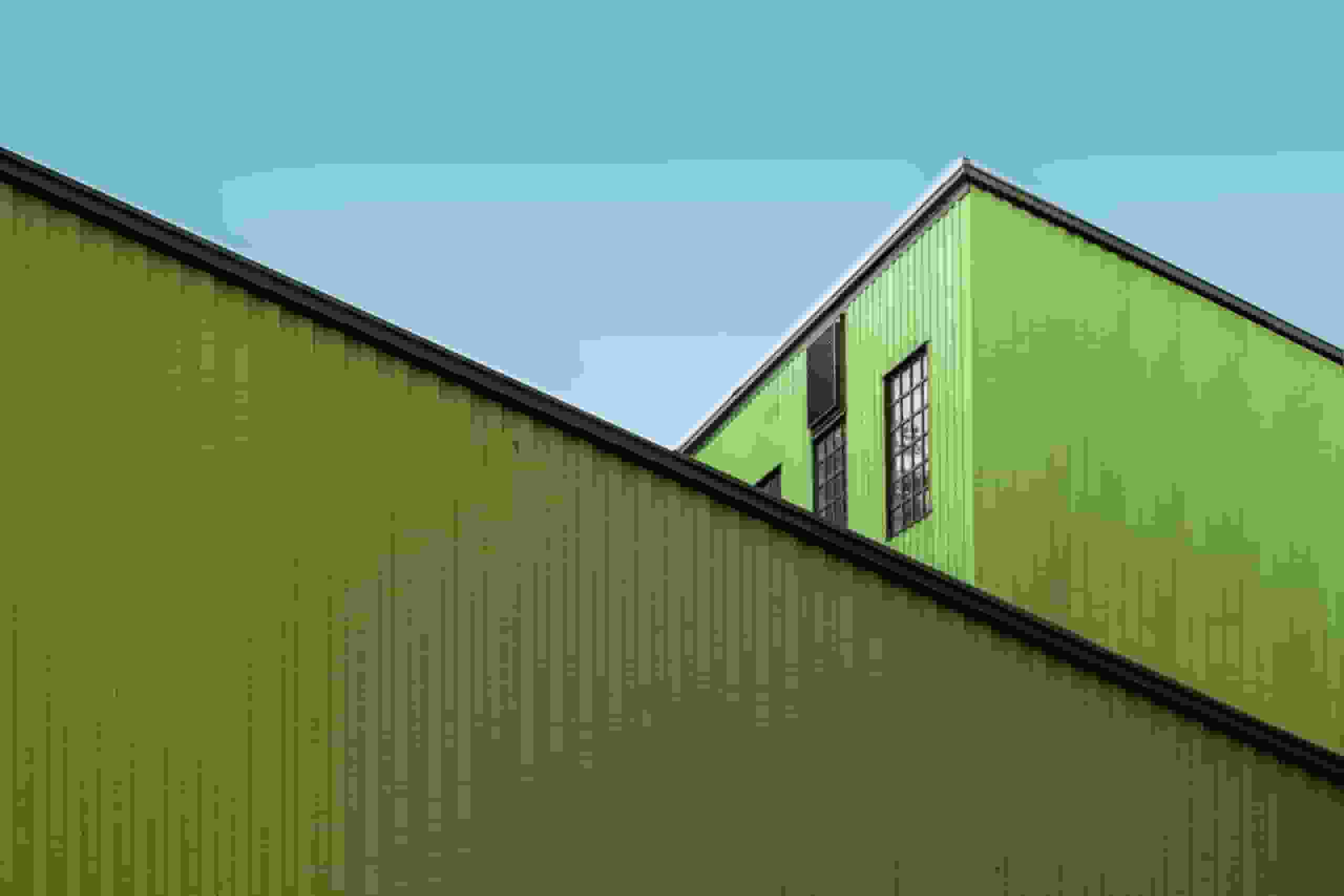 Green metal building. How to boost cell signal in a metal building