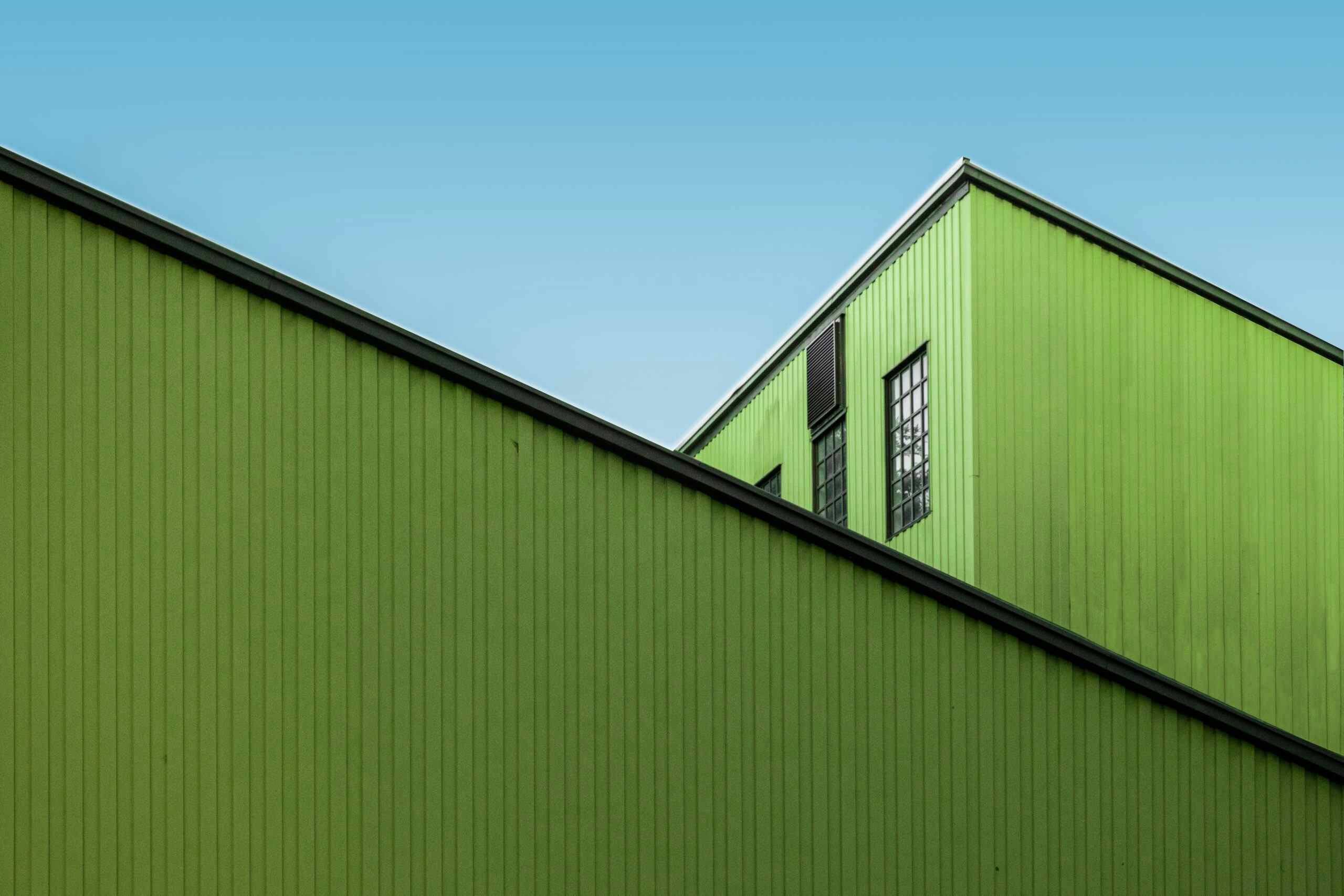 Green metal building. How to boost cell signal in a metal building